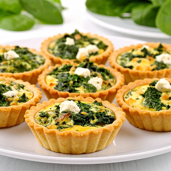 Mini Spinach Quiche